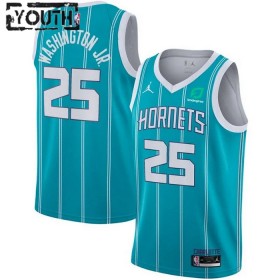 Maillot Basket Enfant Charlotte Hornets PJ Washington 25 2022-23 Jordan Icon Edition Teal Swingman